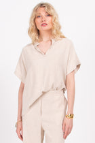 Bamira natural linen blouse