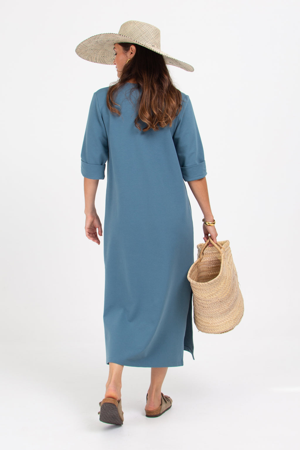 Zouzou dress in Adriatic blue