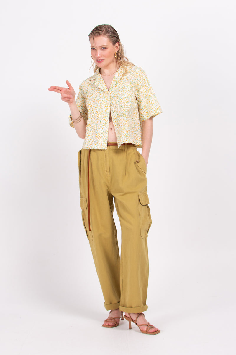 Demna olive cargo trousers