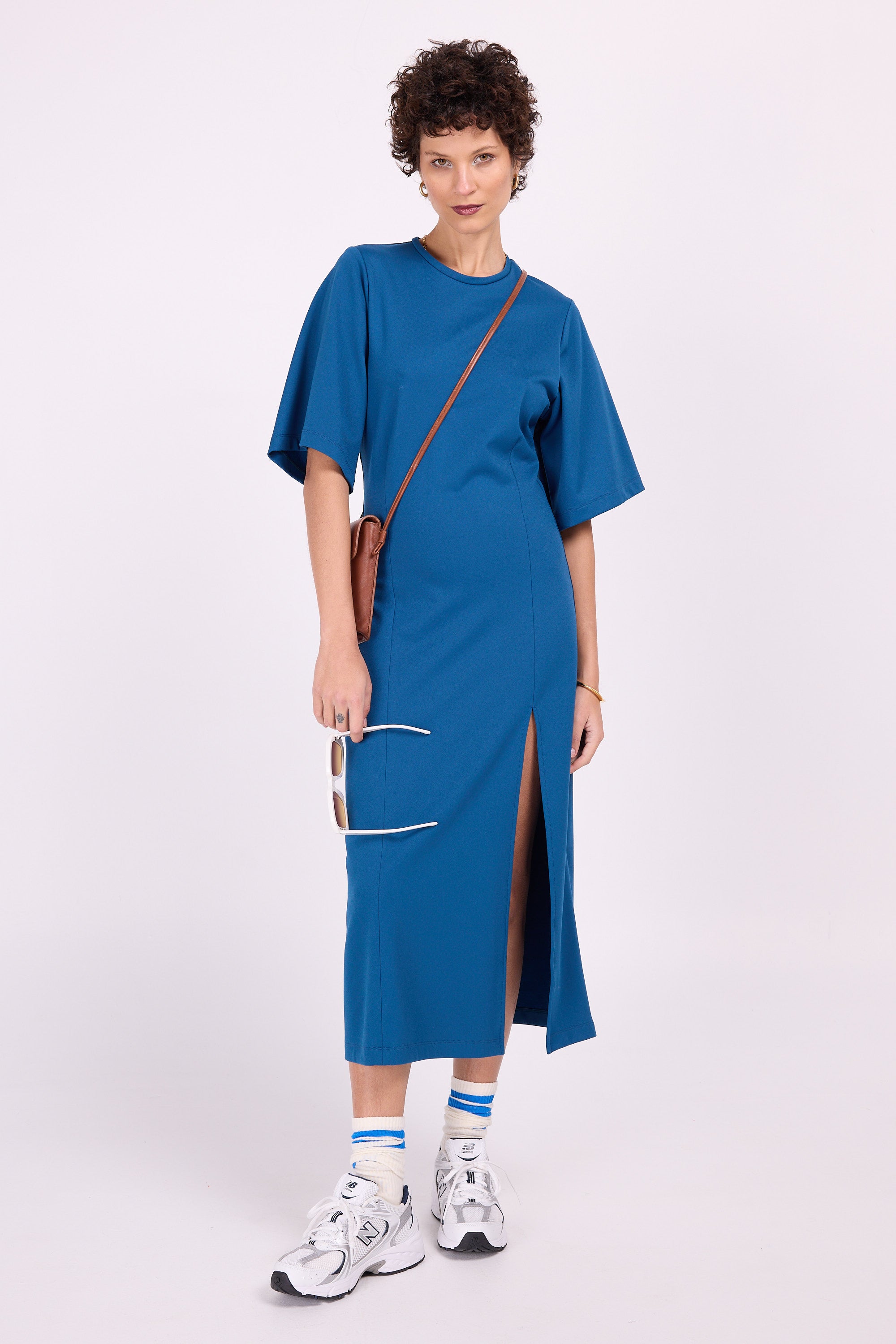 Elisabeth blauwe jurk – Nathalie Vleeschouwer Official Shop