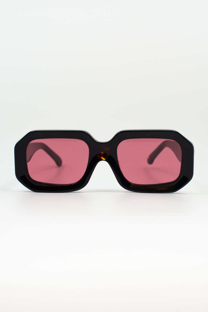 Jackie sunglasses in dark tortoise / cherry
