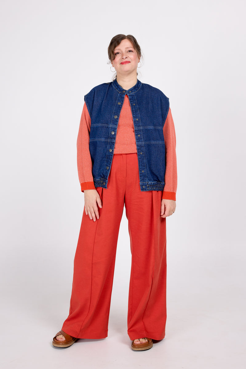 Cezar trousers in smoked pepper