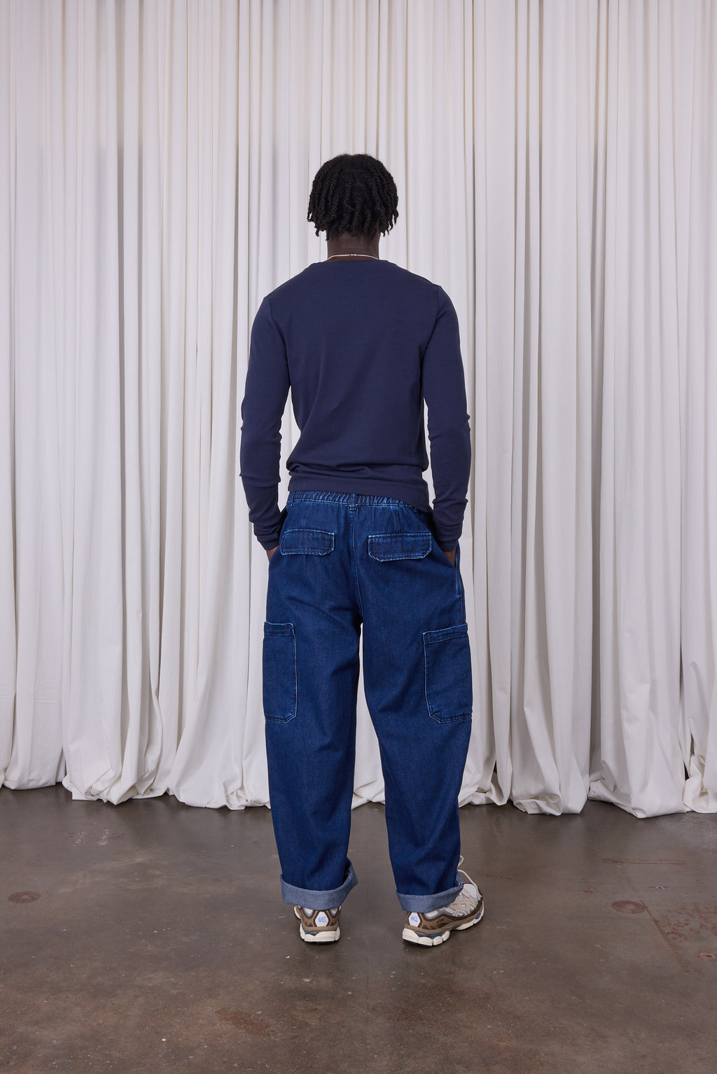 Elio denim cargo trousers