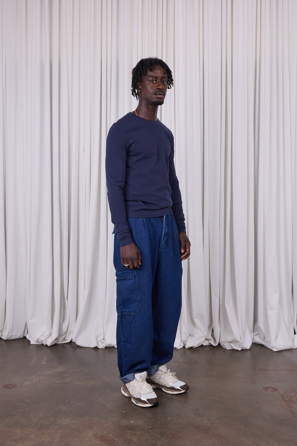 Elio cargobroek in denim