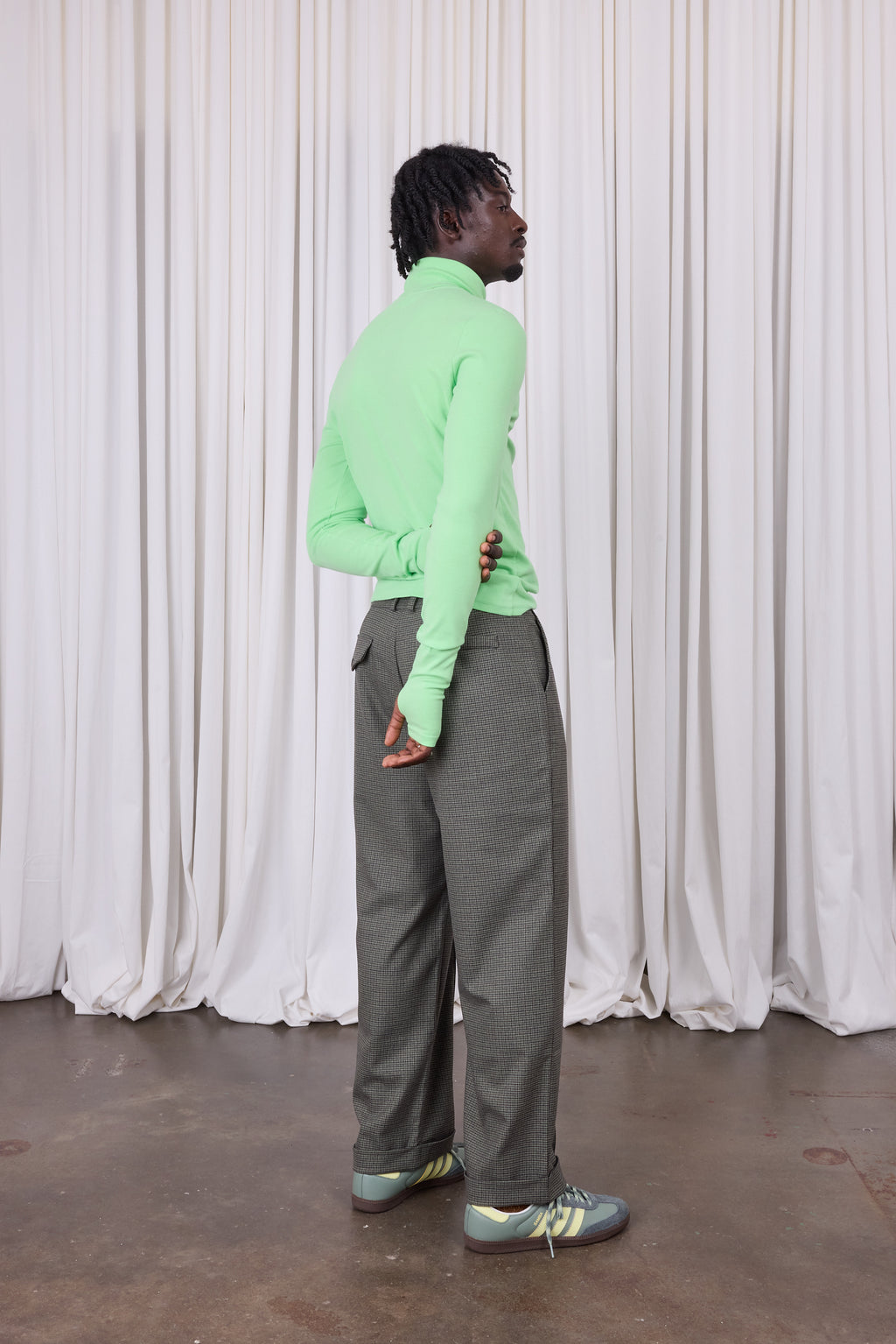 Edson pistachio turtleneck T-shirt