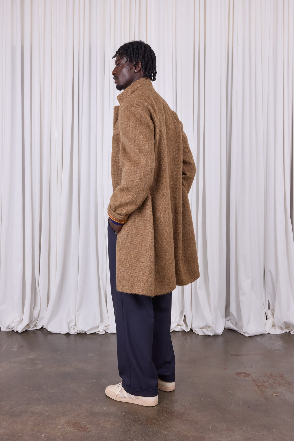 Dwight coat in toffee