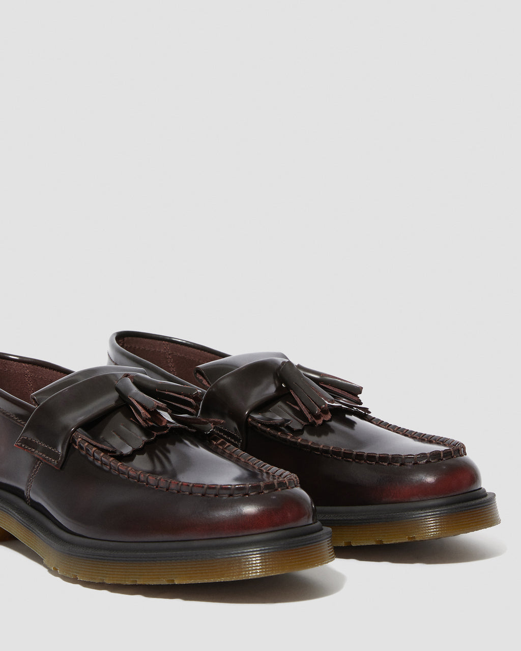 Tassel Loafer in Cherry Red Arcadia