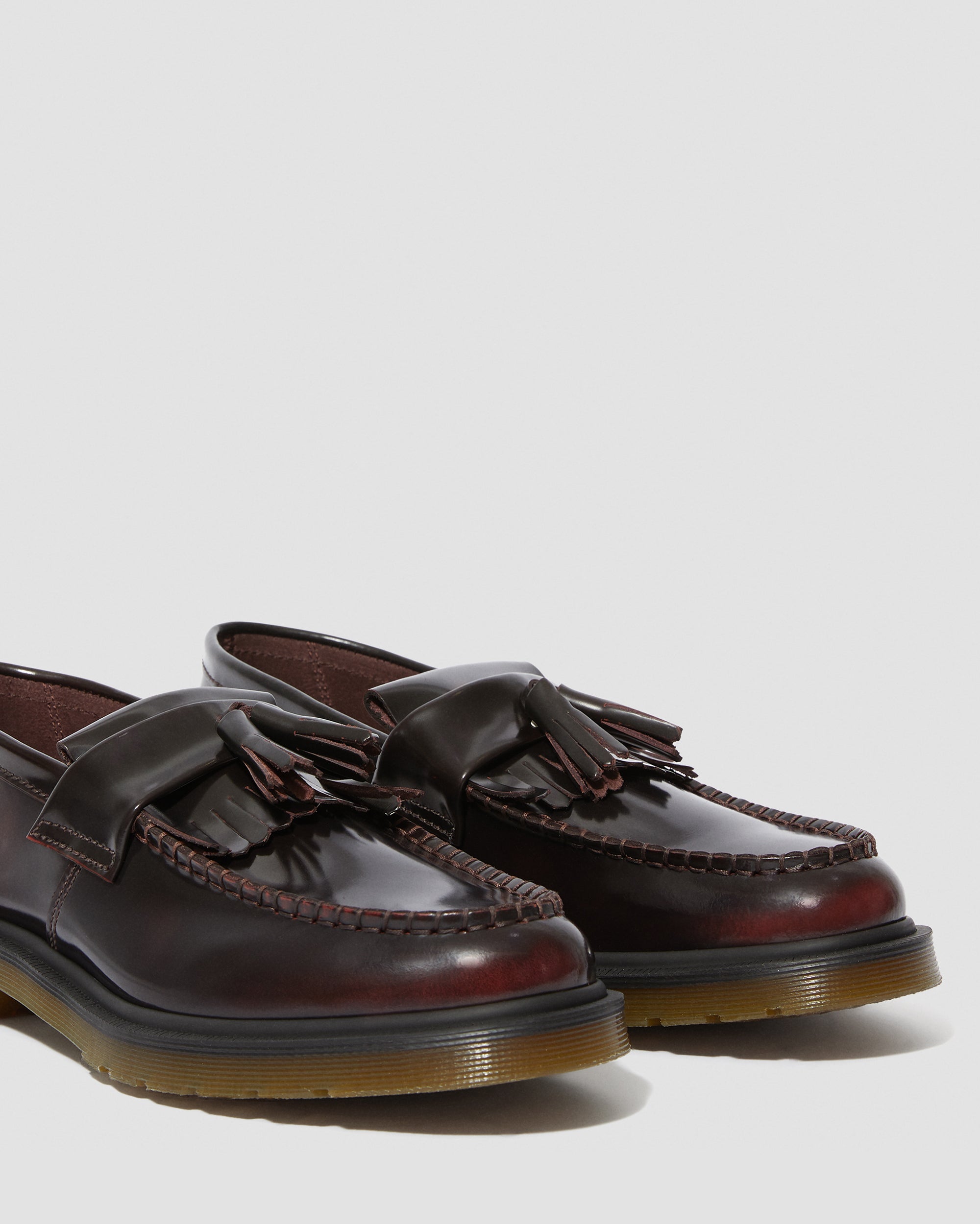 Tassel Loafer in Cherry Red Arcadia