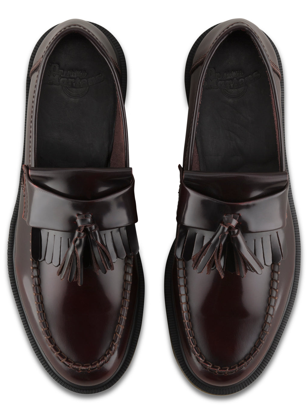 Tassel Loafer in Cherry Red Arcadia