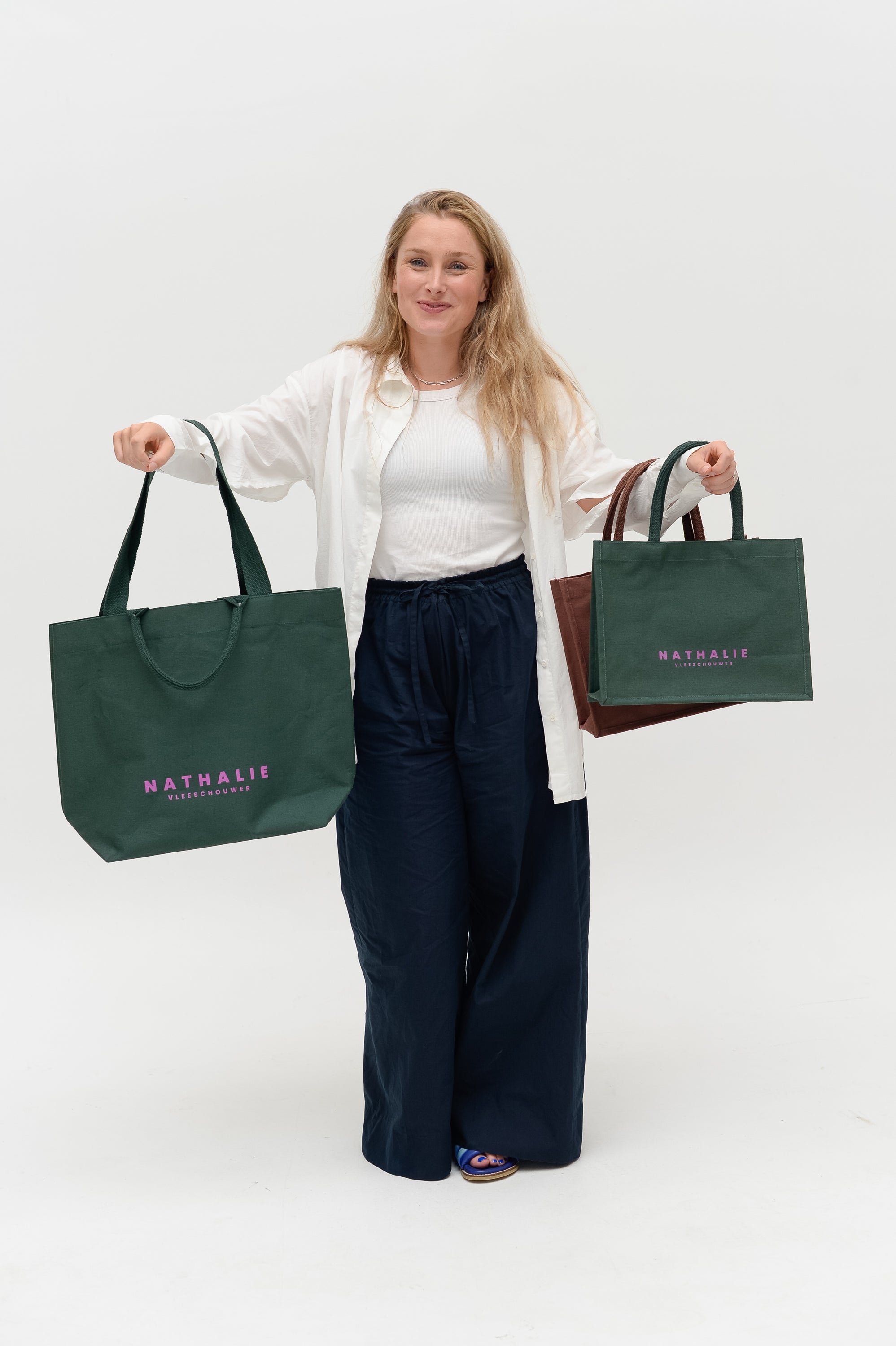 Mini shopper in bottle green