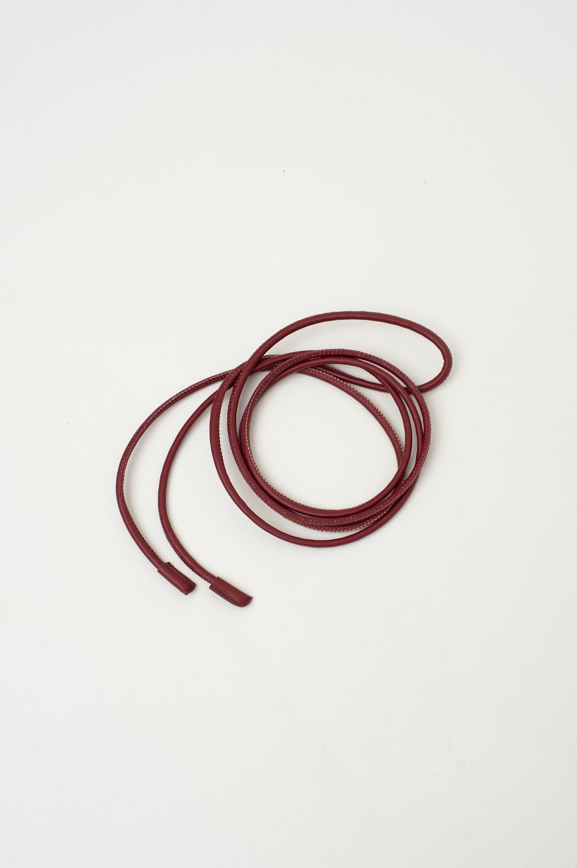 Ceinture fine - bordeaux