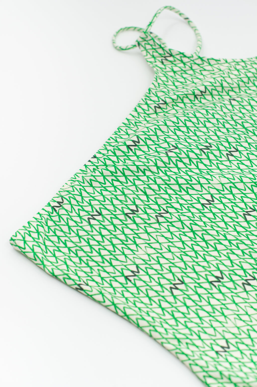 Groen asymmetrisch badpak