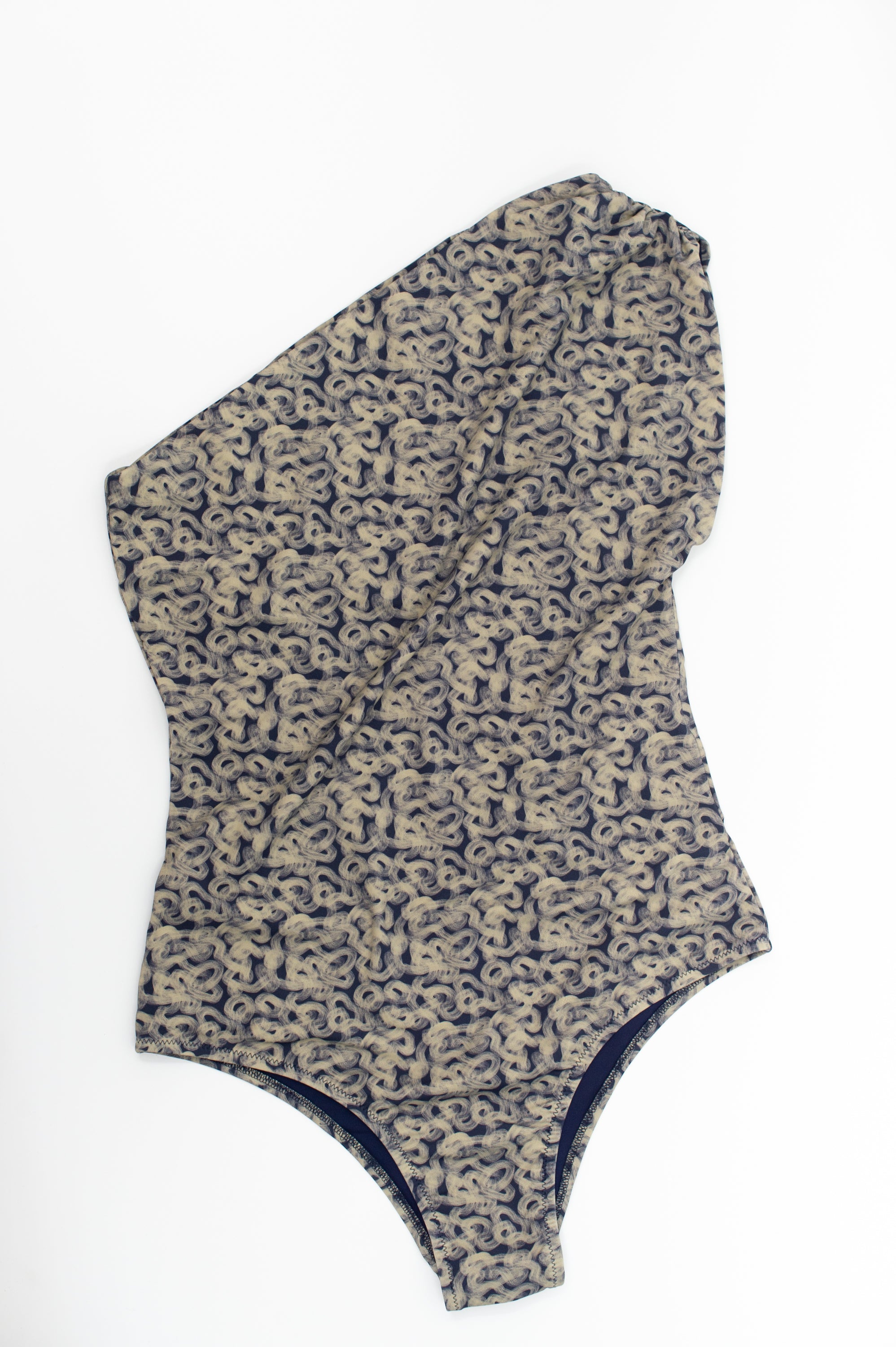 Maillot de bain asymétrique Small Medusa Swirls