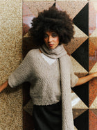 Belgrado stone top in bubbly wool