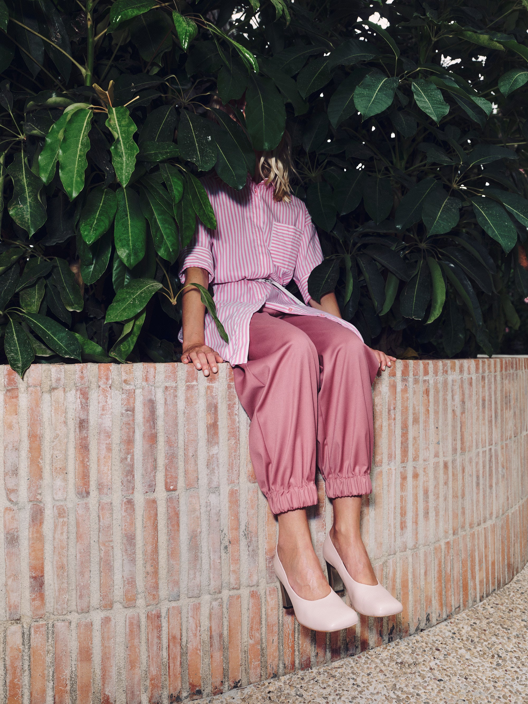 Flume pump in cameo rose