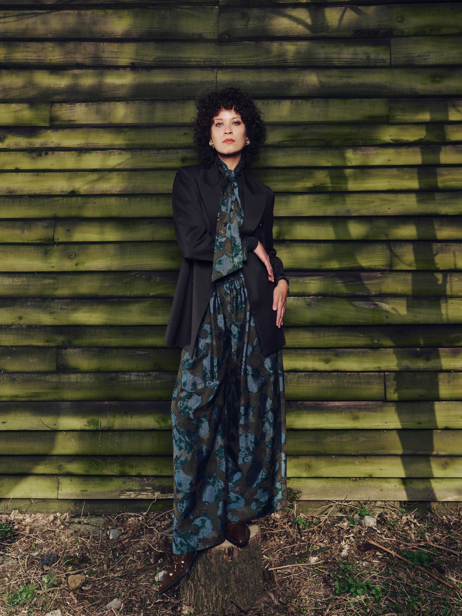 Freddy broek in rivergreen jacquard