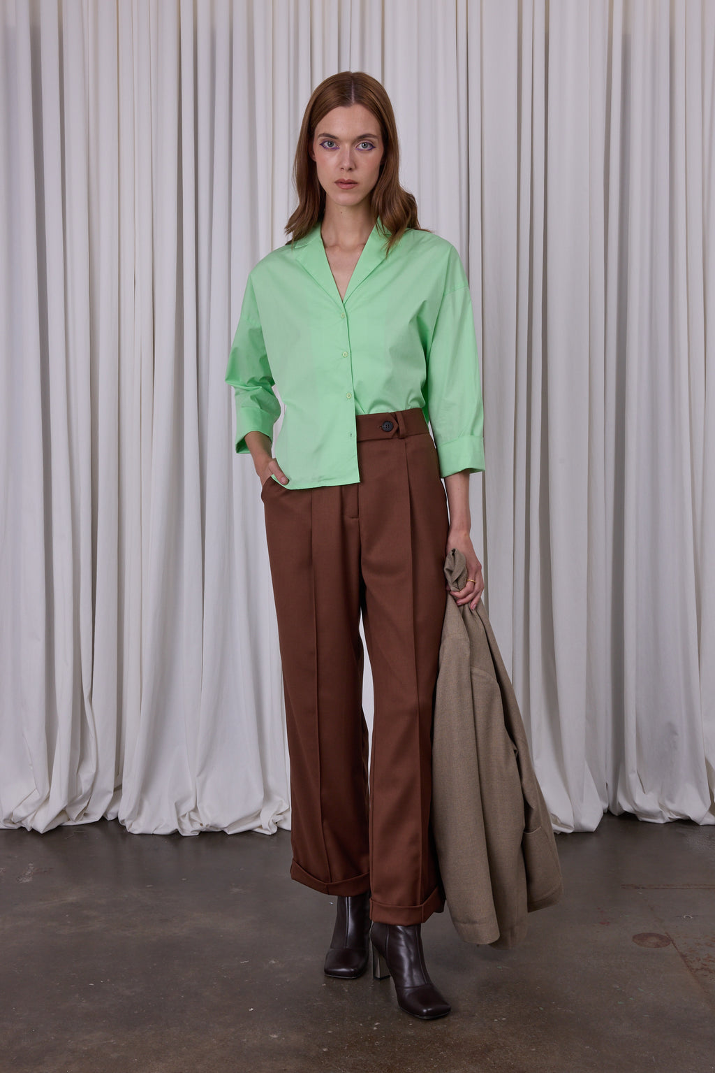 Enzo coco brown trousers