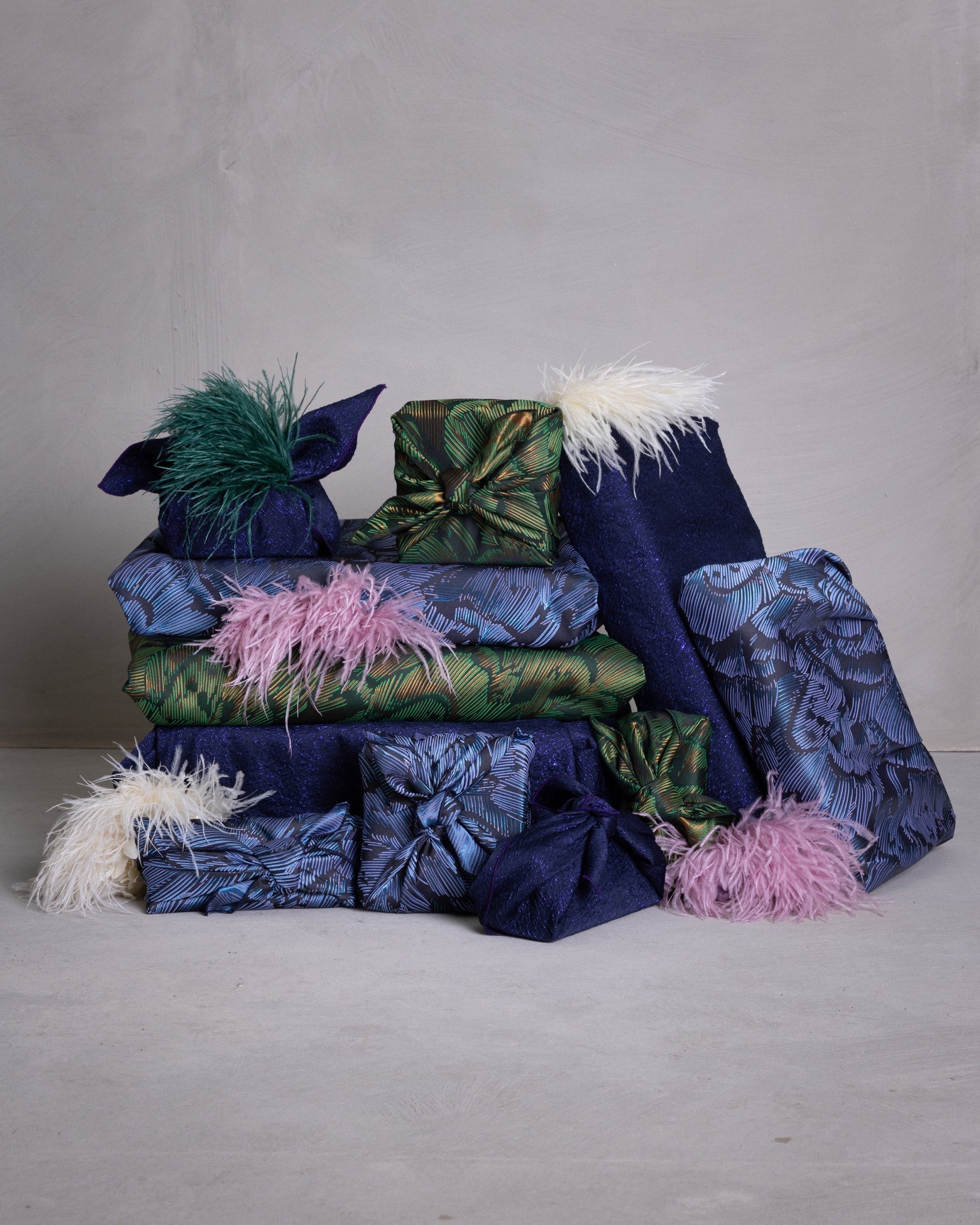 Furoshiki Partyverpackung (Kleidung und Schuhe)