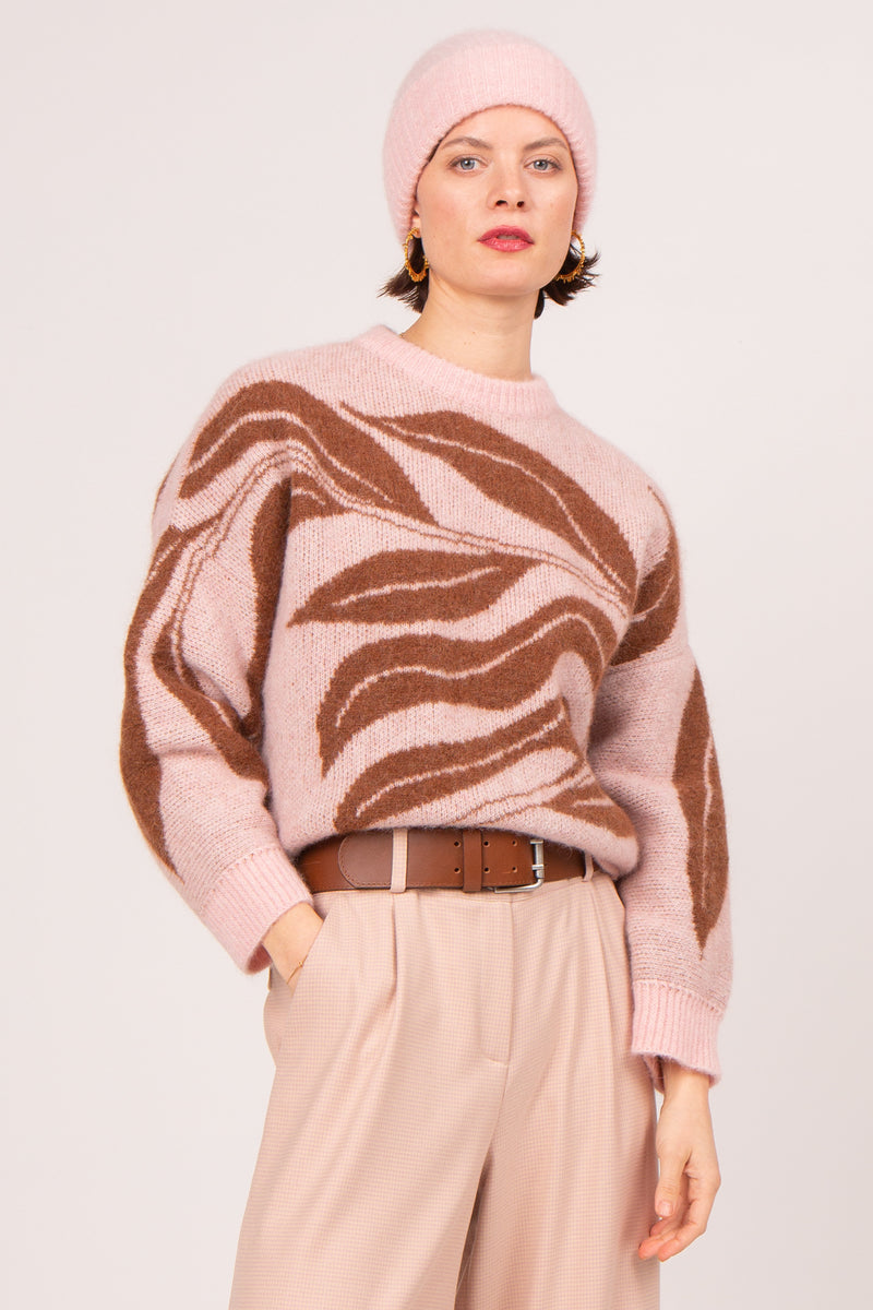 Arnhem blush alpaca sweater