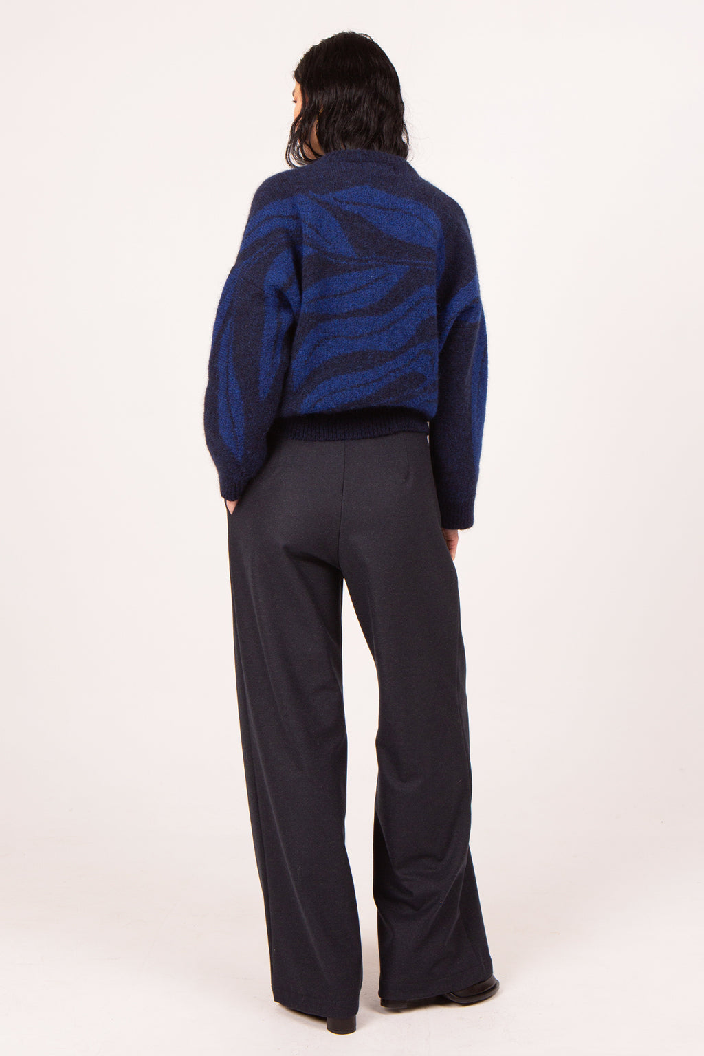 Arnhem night blue alpaca sweater