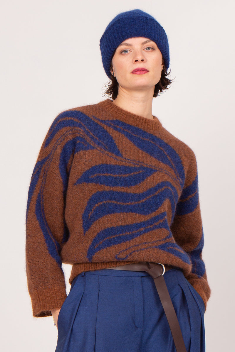 Arnhem cinnamon alpaca sweater