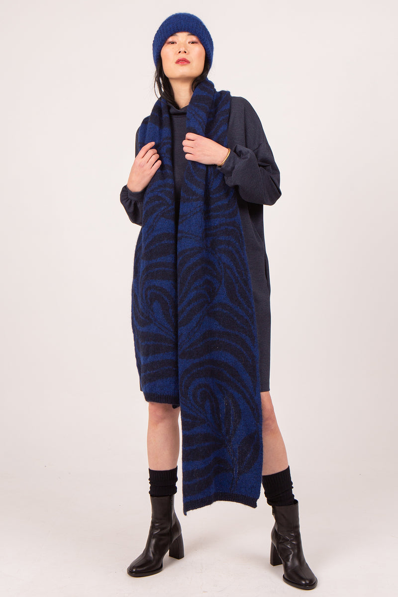 Aalsum nachtblauwe alpaca sjaal