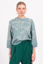 Florence blauwgroene trui