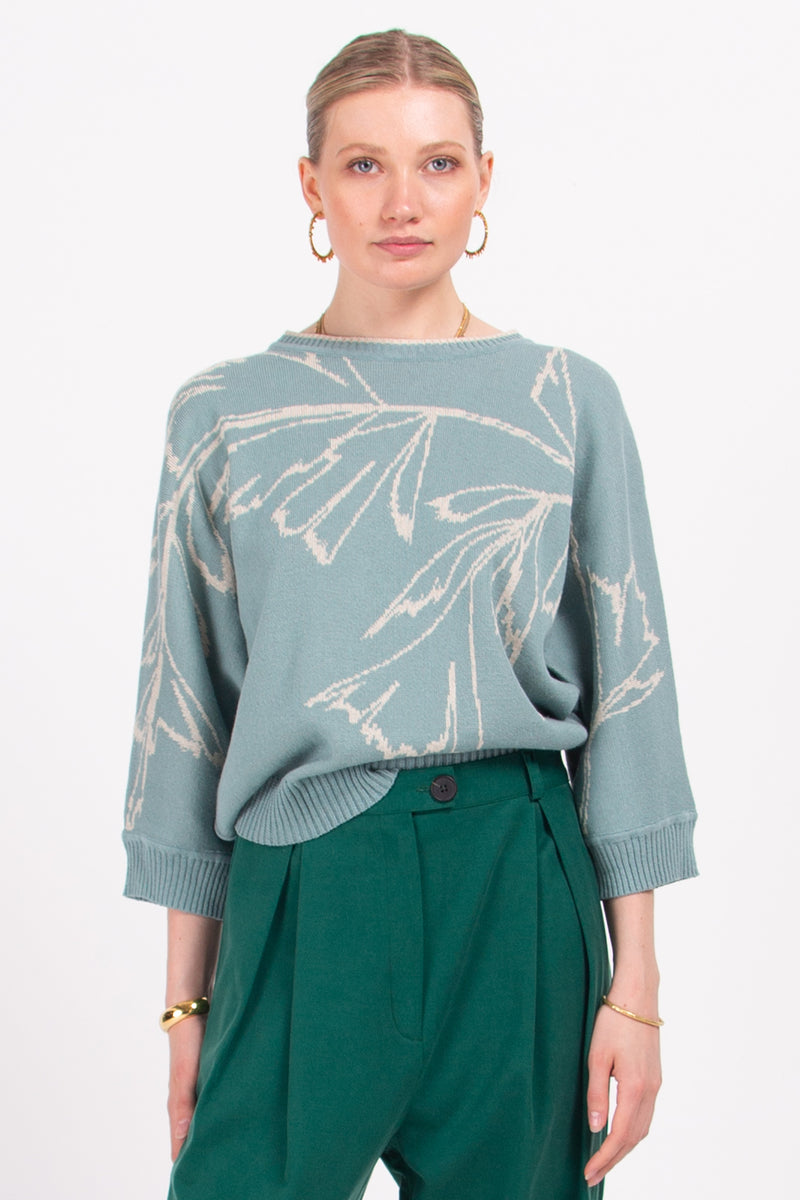 Florence blauwgroene trui
