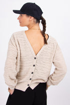 Folsom sand reversible sweater