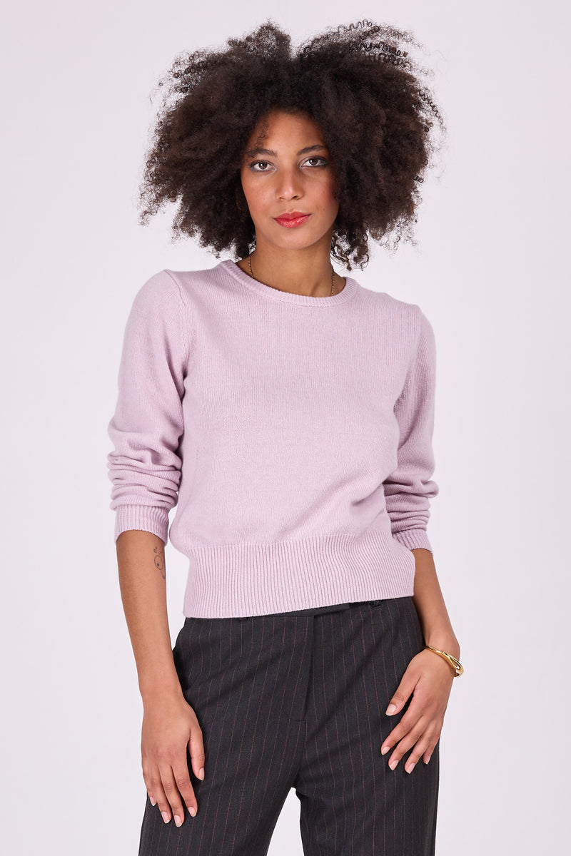 Malabo soft lilac knitted sweater