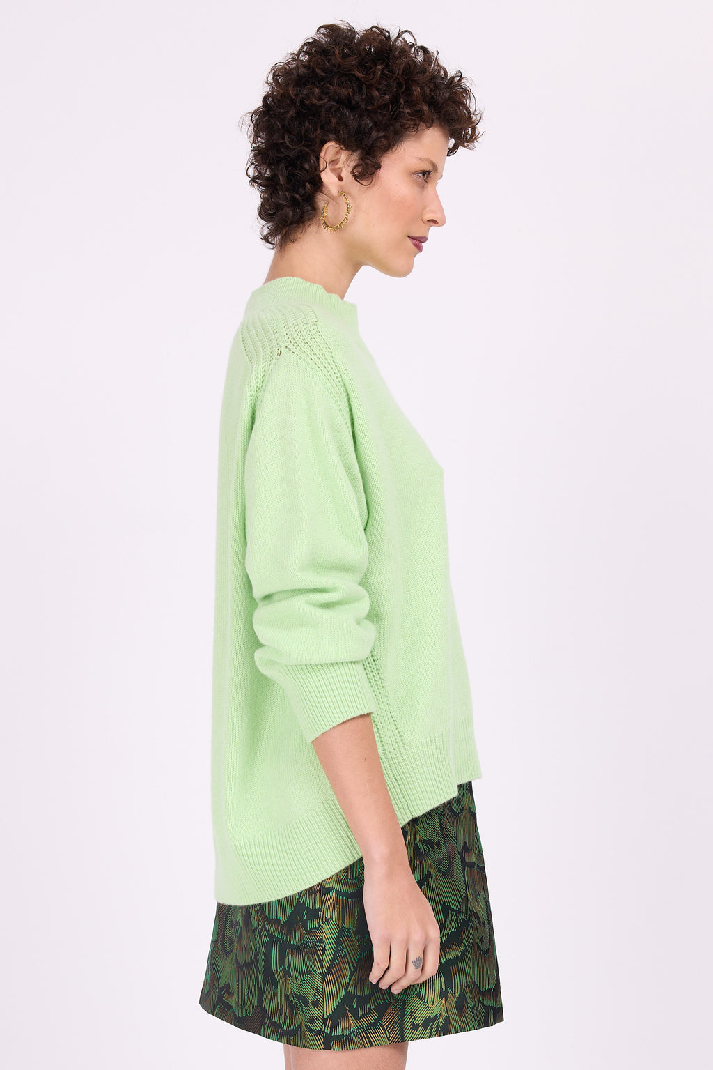 Madrid pistachio knitted sweater