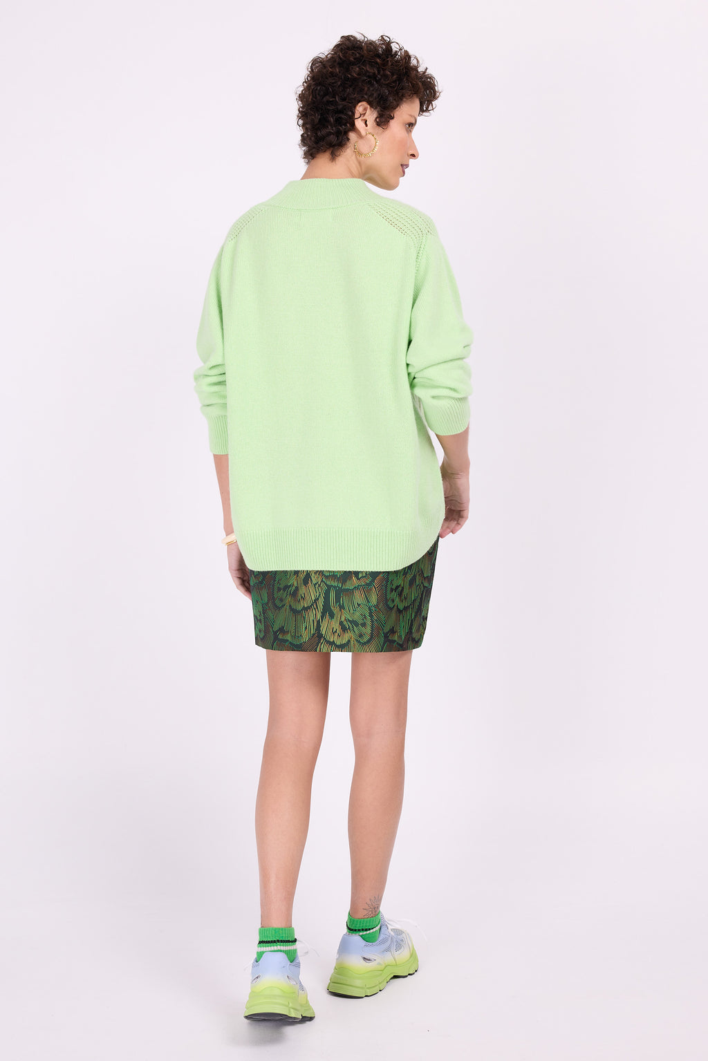 Madrid pistachio knitted sweater