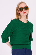 Slano green cotton jumper