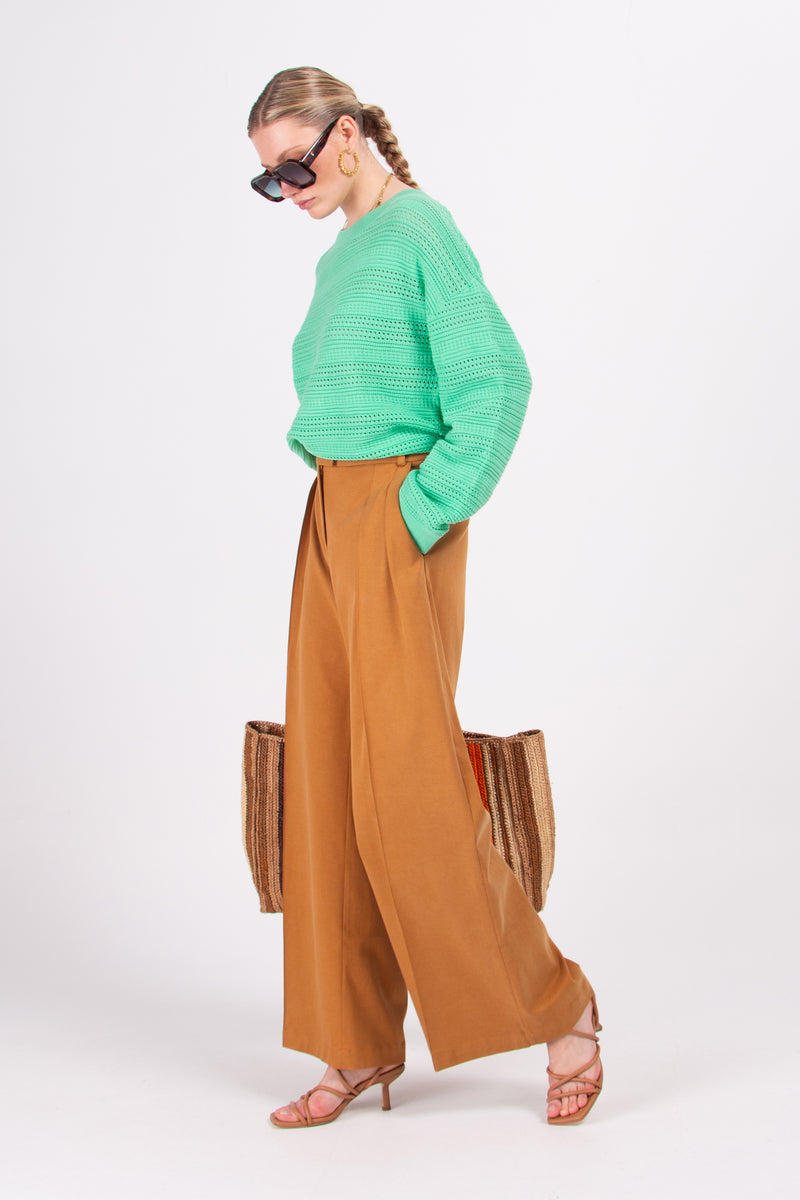 Soritor mint knitted sweater