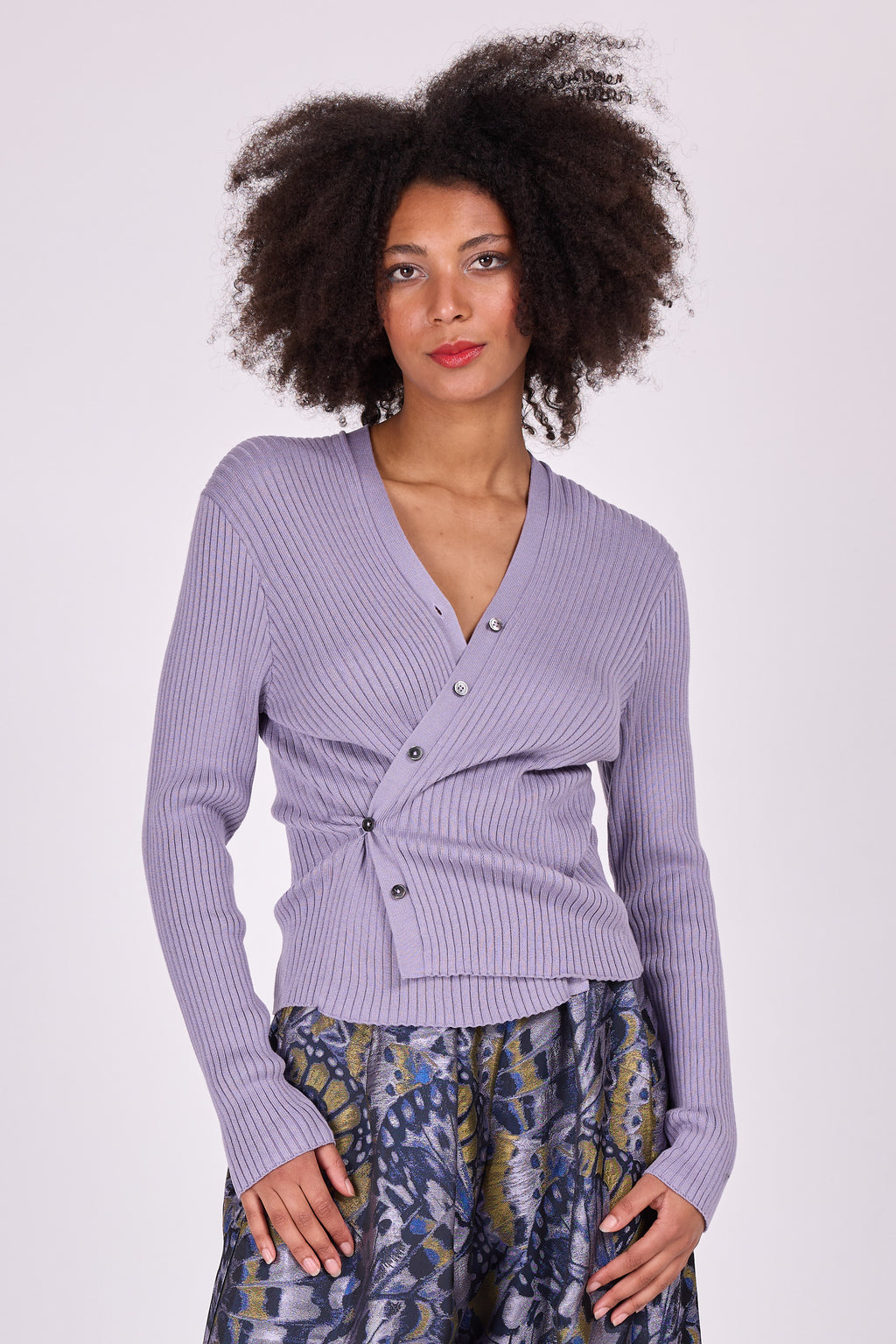 Svinica lavender cache-coeur jumper