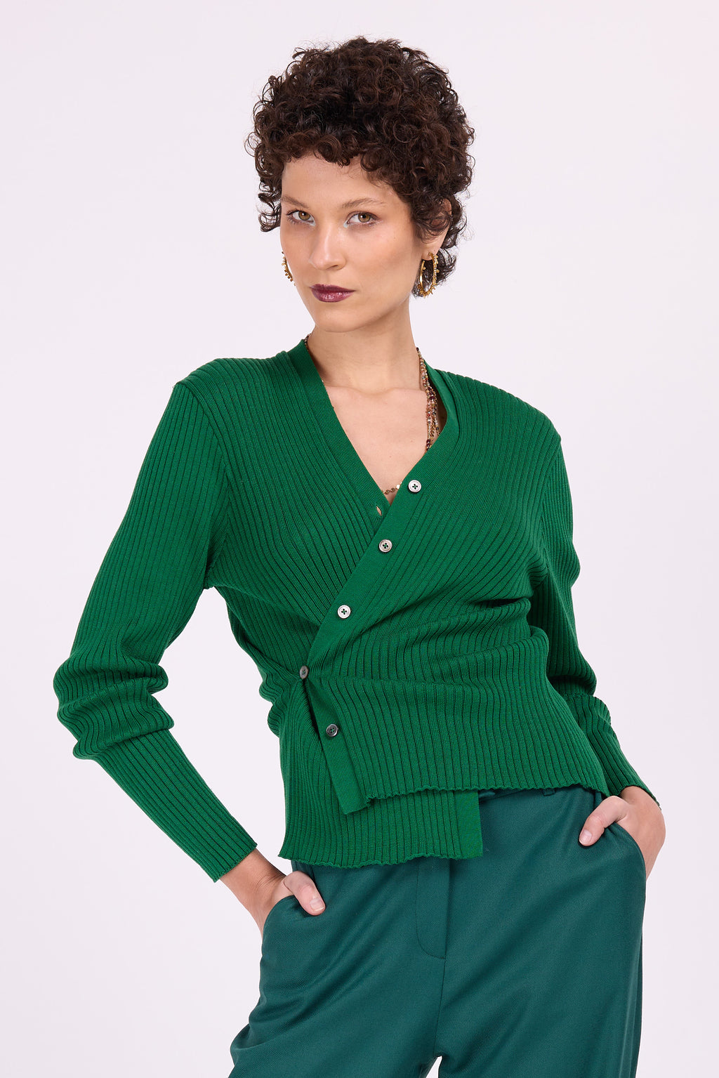 Svinica green cache-coeur jumper