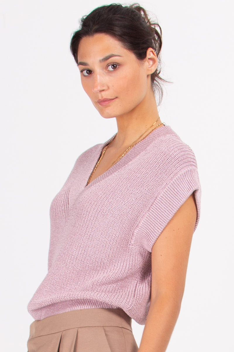Vista lilac knitted top