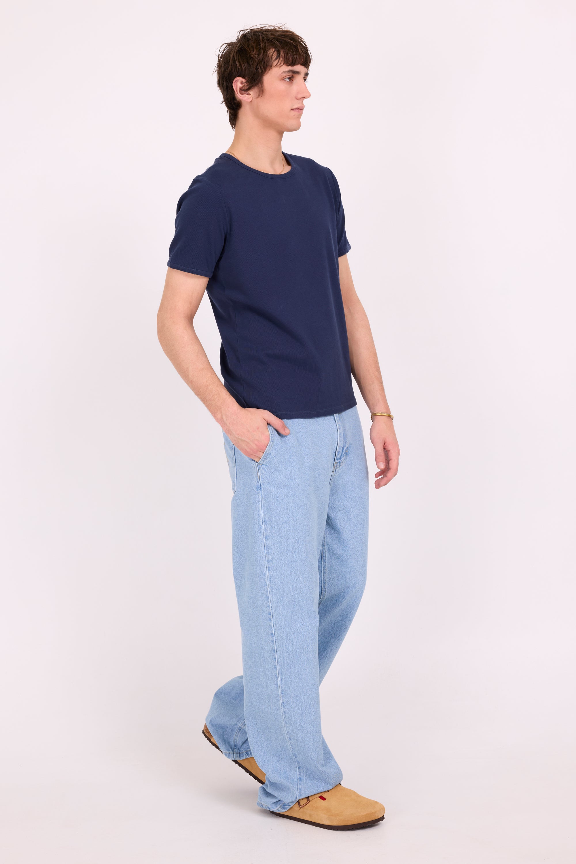 Drue Marineblaues T-Shirt