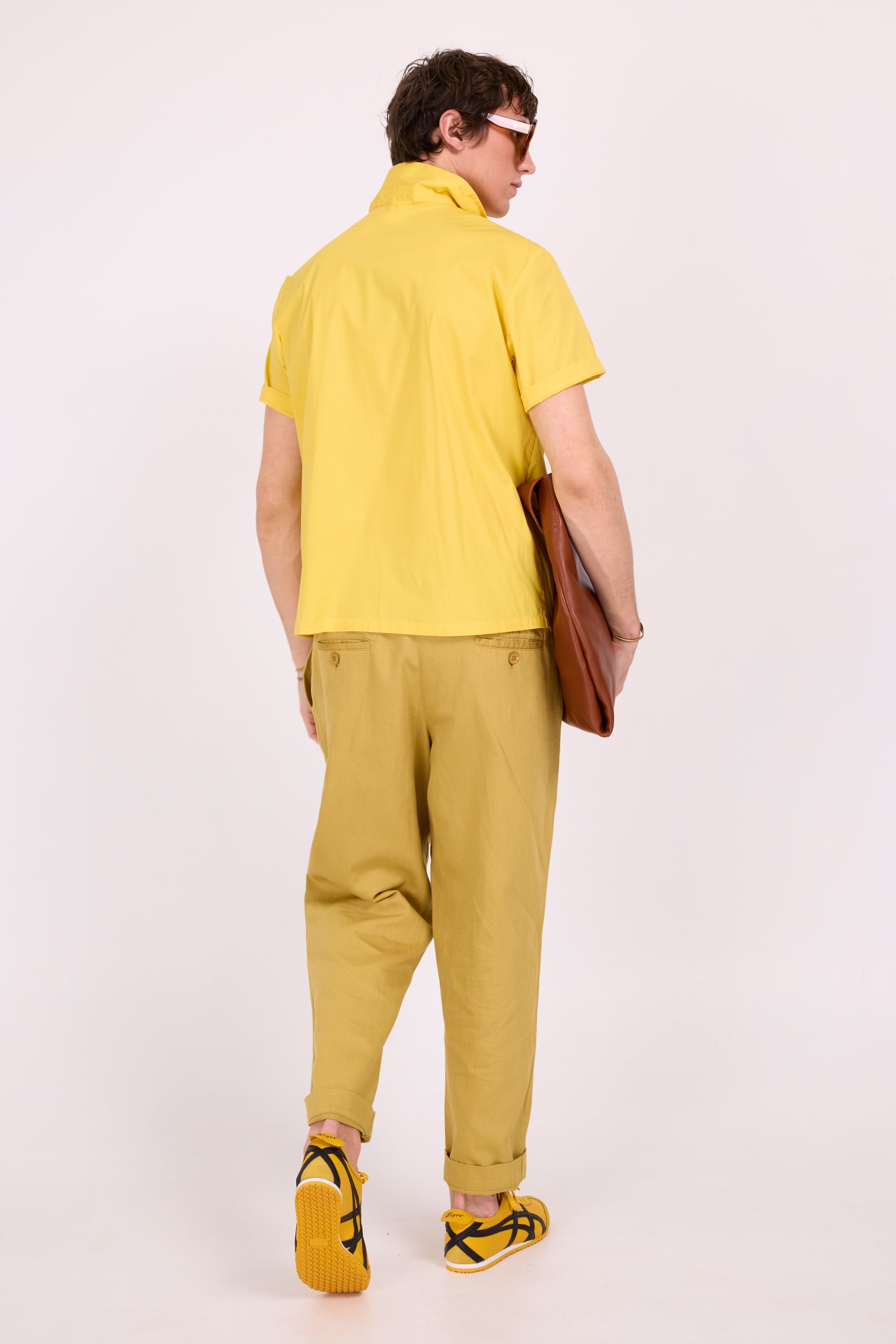 Domenico lemon short sleeve shirt