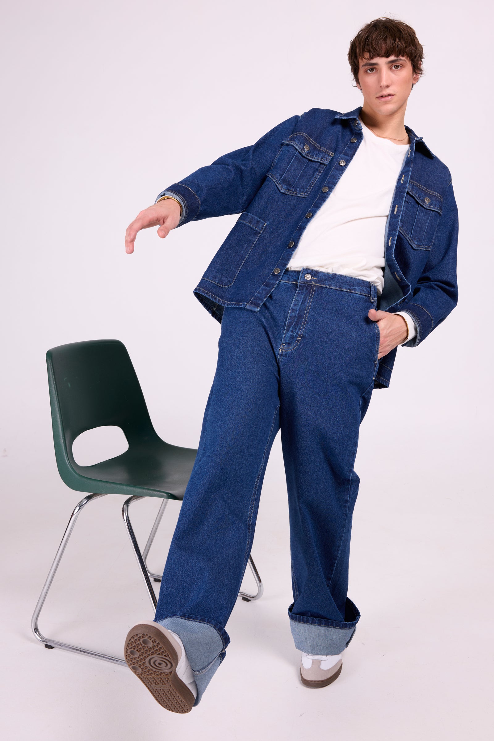 Davin dark denim vest