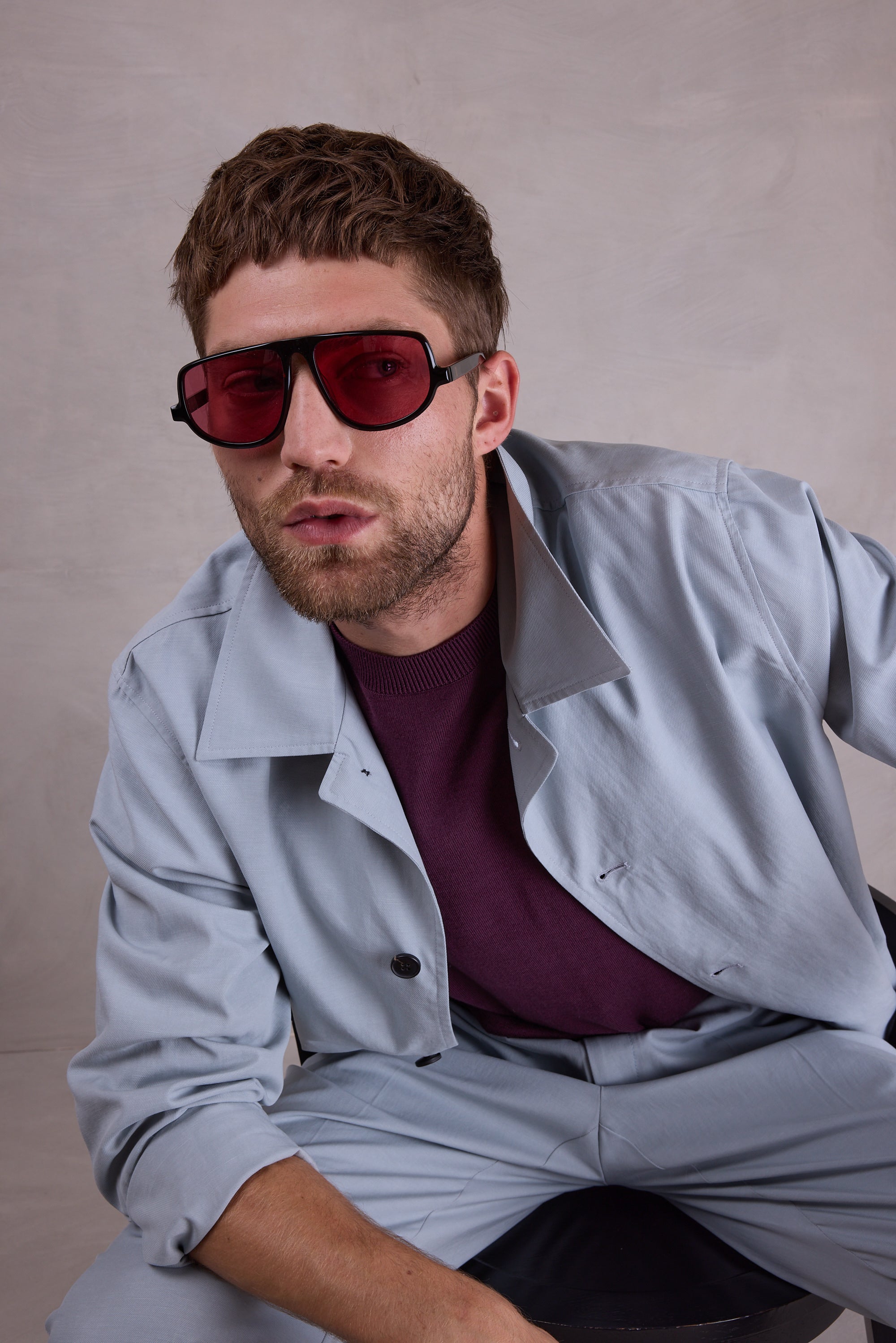 Felice Sonnenbrille in dunklem Schildpatt/Kirschrot