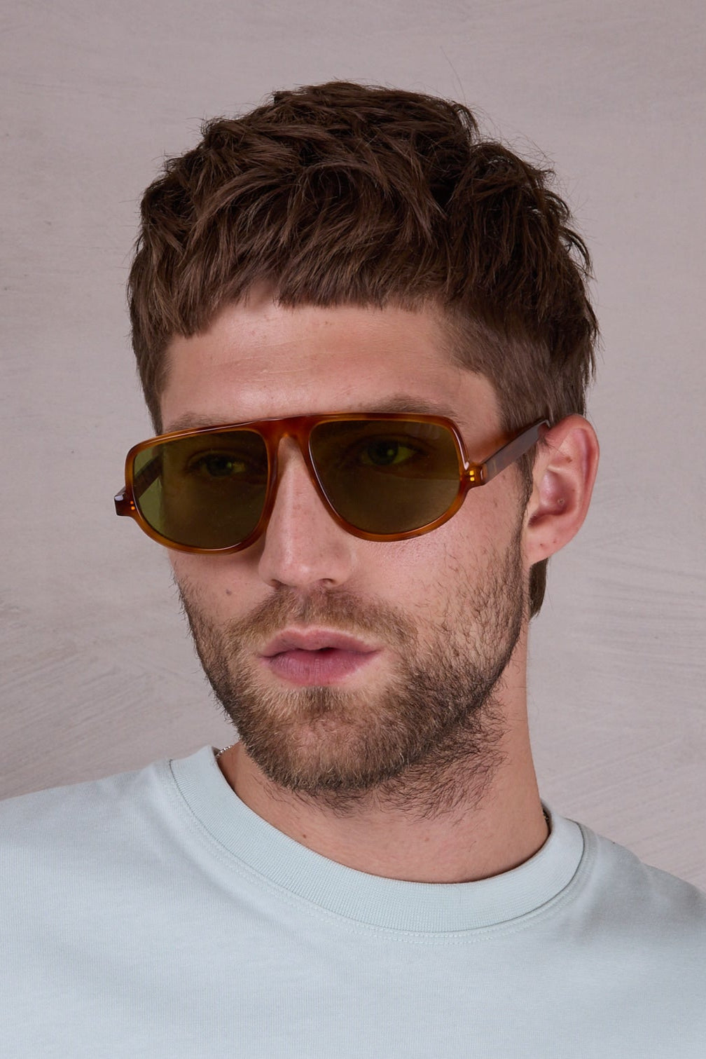 Felice Sonnenbrille in Hellschildpatt/Oliv