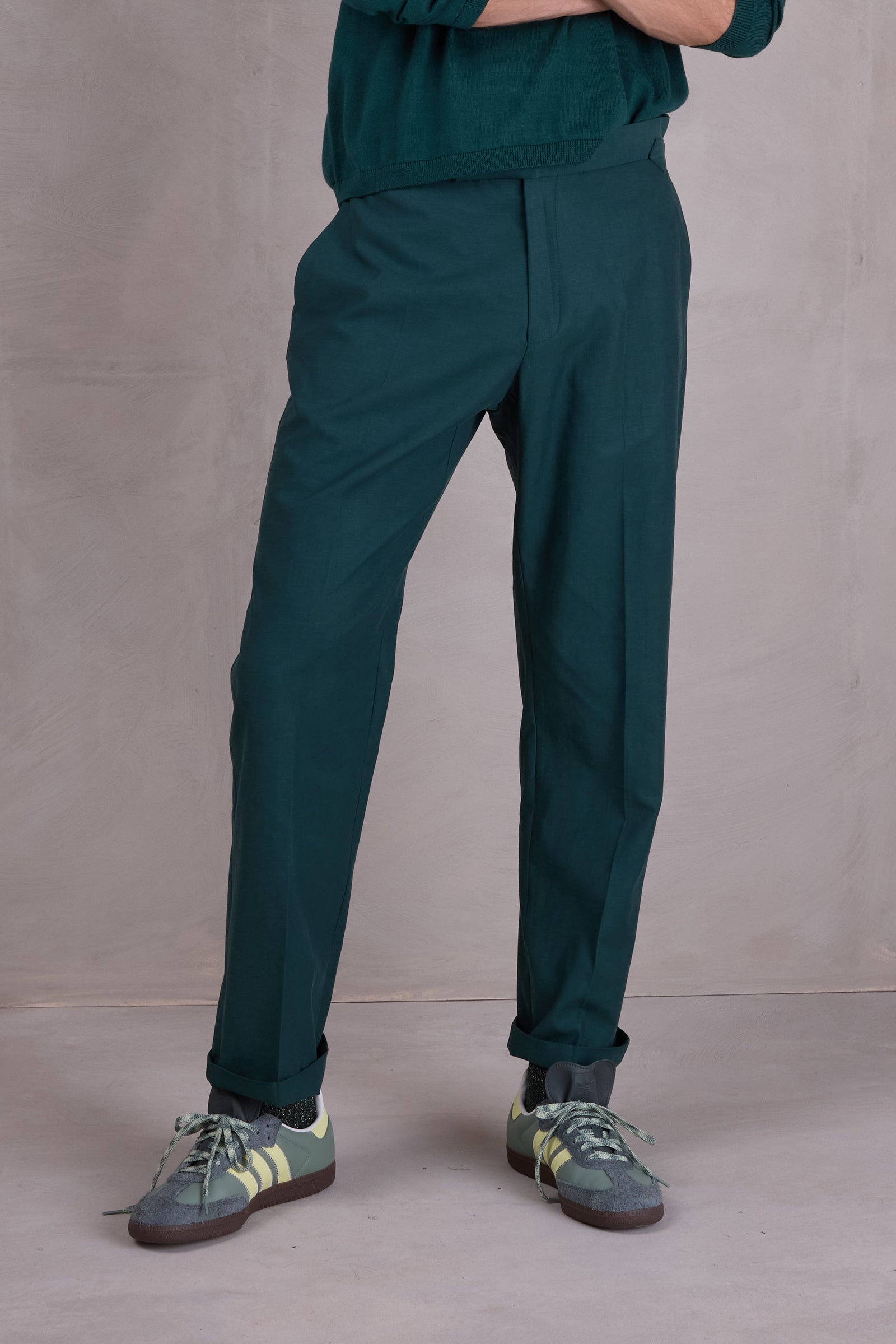 Fabrice broek in bottle green