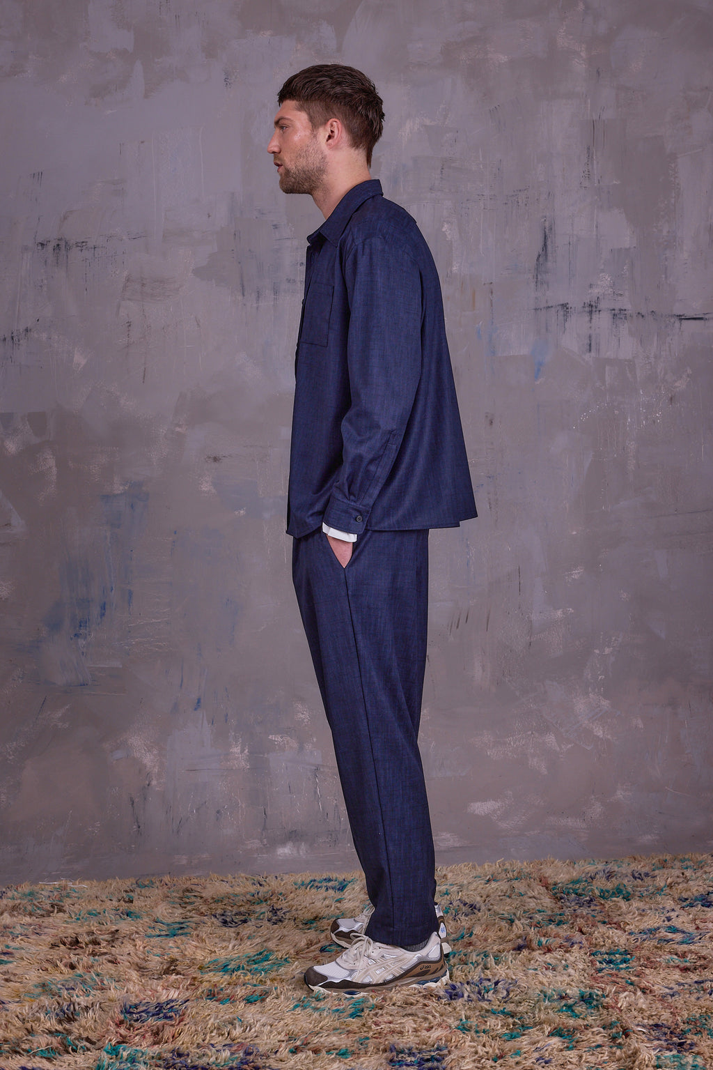 Gelesto shirt in deep blue