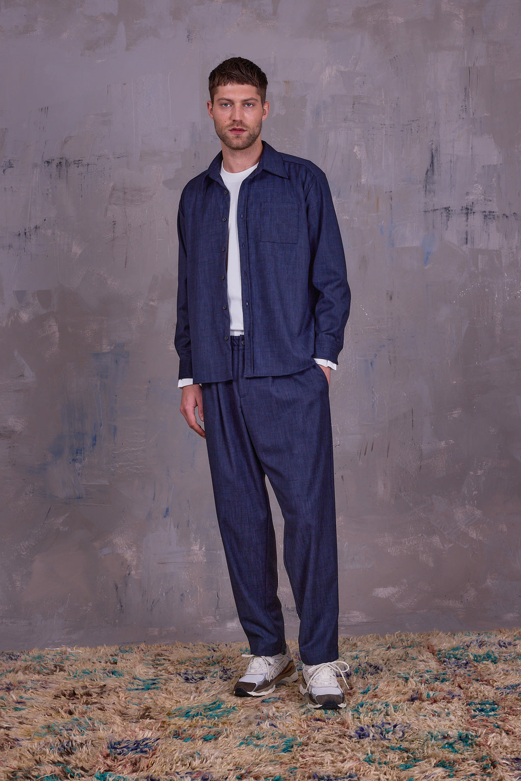 Gelesto shirt in deep blue