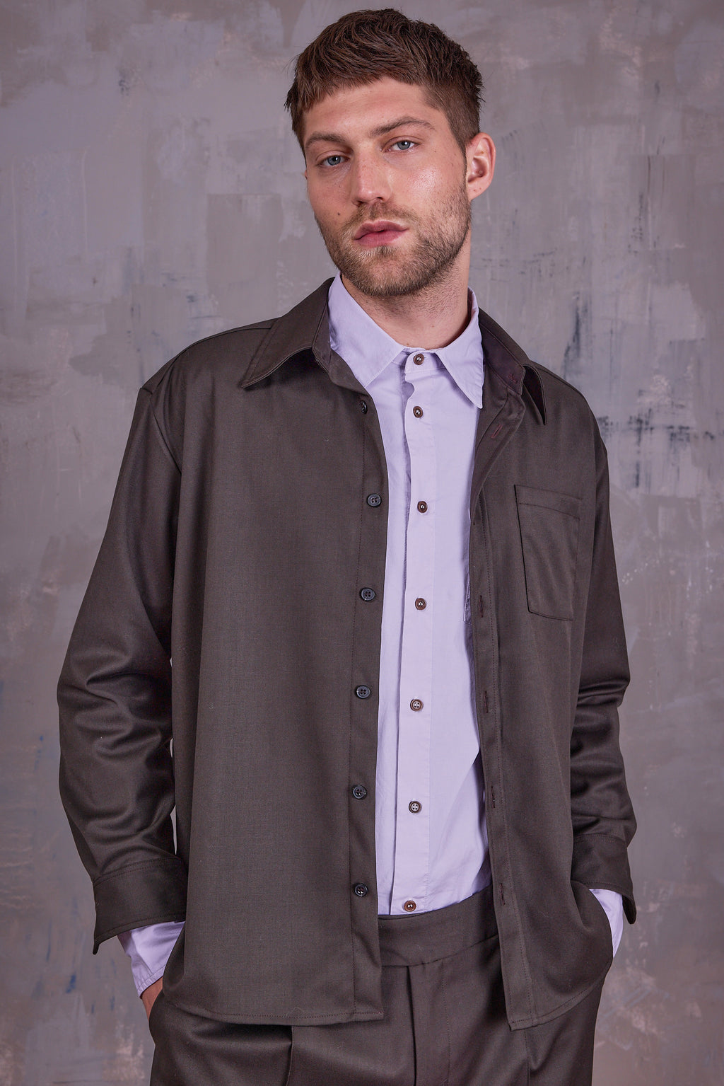 Gelesto shirt in black olive