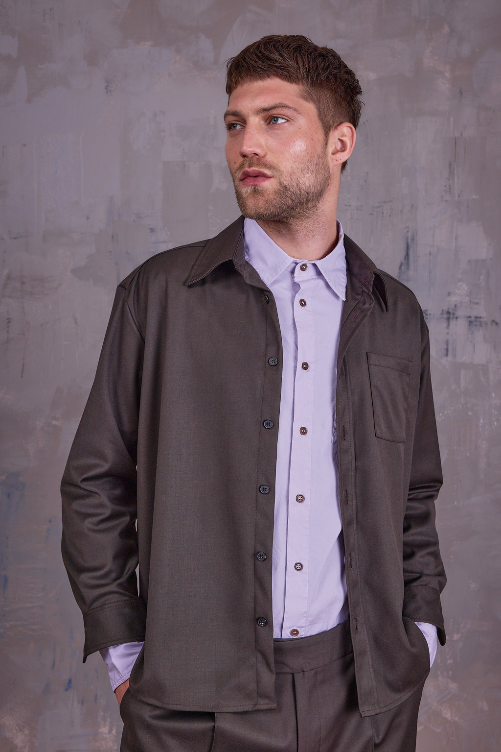 Gelesto shirt in black olive