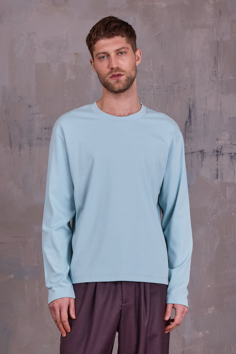 Geoff T-shirt  in misty sage