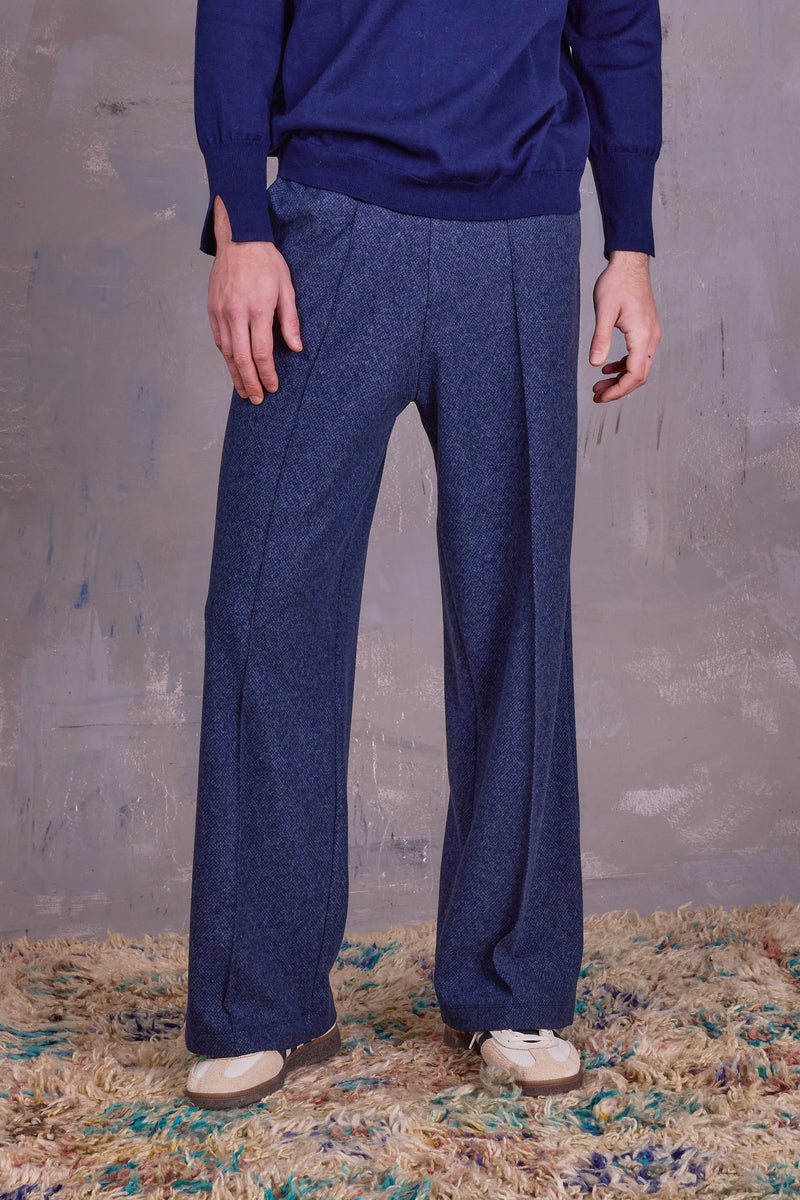 Egon trousers in blue mix