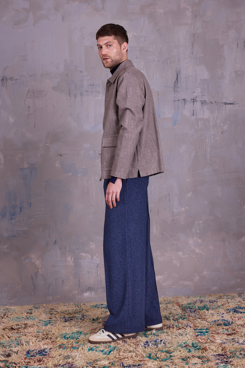 Egon trousers in blue mix